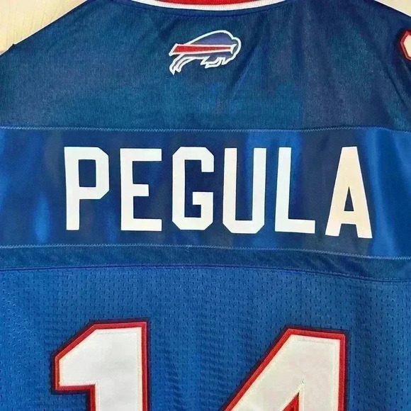 Buffalo Bills NFL Football Reebok Jersey Size 54 Number 14 Pegula - Picture 4 of 13